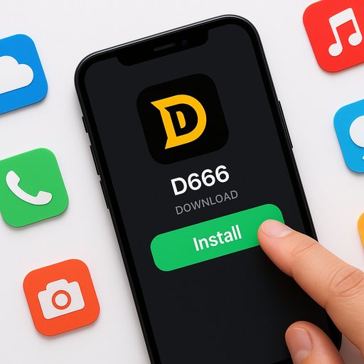 D666 easy app download on smartphone